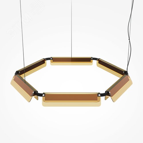 Светильник подвесной Flat LED 60W Черный - фото 5