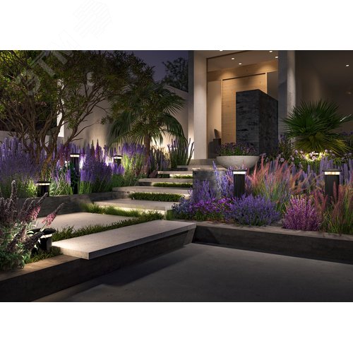 Светильник ландшафтный Outdoor Grip IP 54 LED 10W 3000 K Графит - фото 4