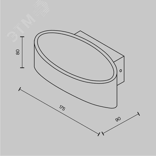 Светильник настенный (бра) Technical C806WL-L5B Черный - фото 6