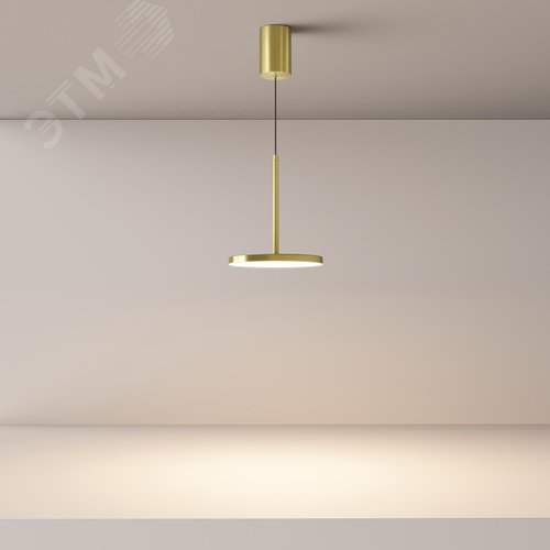 Светильник подвесной Plato LED 12W Латунь - фото 5