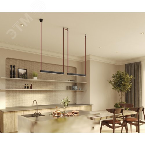 Светильник подвесной Points Parity 3000K 24Вт 40 град черный - фото 3