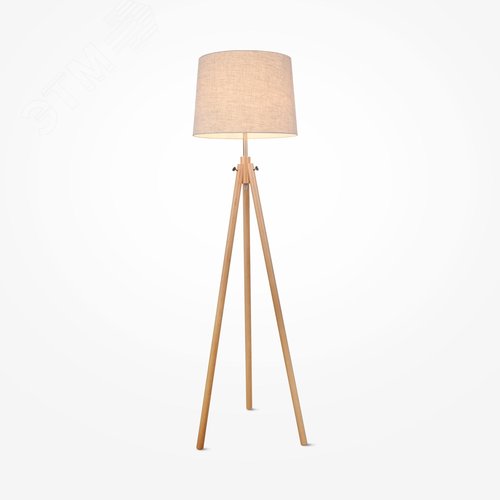 Светильник напольный (торшер) Calvin E27х1х60W Бежевый - фото 3