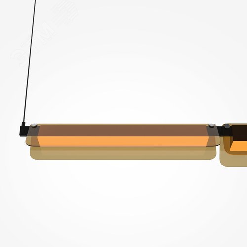 Светильник подвесной Flat LED 20W Черный - фото 5