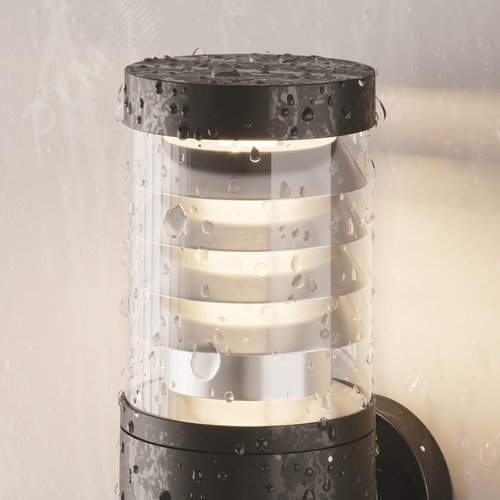 Светильник настенный (бра) Outdoor Spir IP 54 LED 12W 3000 K Графит - фото 5