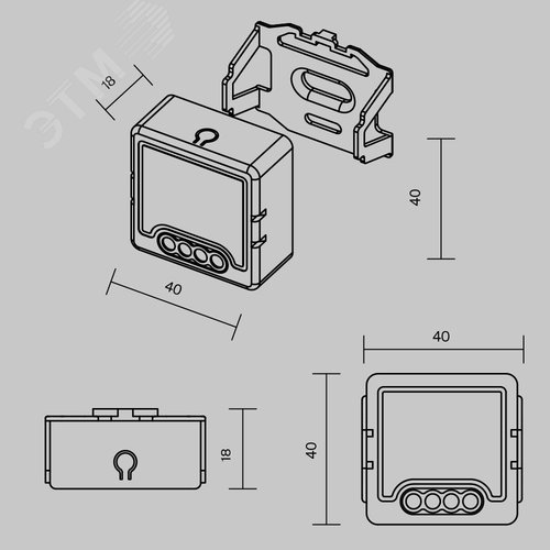 Выключатель Wi-Fi одноканальный без нуля - фото 4