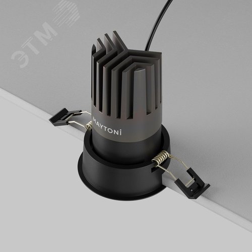 Светильник встраиваемый Dip DL118-15W-3K-B Черный - фото 8