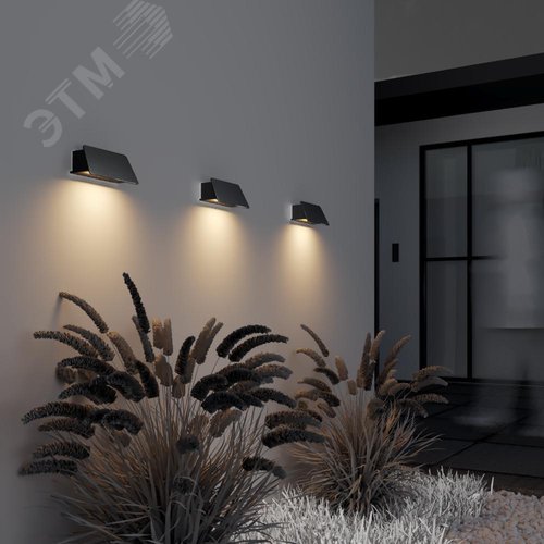 Светильник настенный (бра) Outdoor Trupp IP 54 LED 6W 3000 K Графит - фото 3