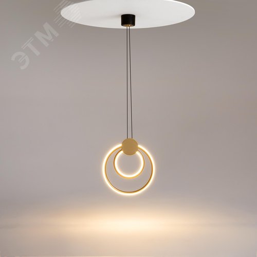 Светильник подвесной Link LED 20W Черный и Латунь - фото 3