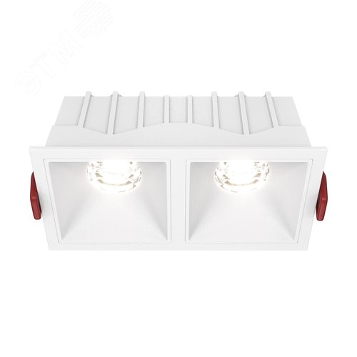 Светильник встраиваемый Alfa LED DL043-02-10W4K-D-SQ-W Белый - фото 1