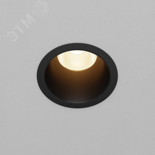 Светильник встраиваемый Dip DL118-15W-3K-B Черный - фото 5