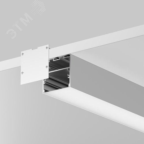 Профиль алюминиевый накладной-подвесной 50x50 (Серебро, 3 м), ALM-5050T-S-3M - фото 4