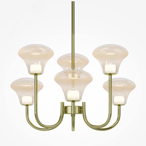 Светильник подвесной Dynasty LED 20W Латунь - фото 6