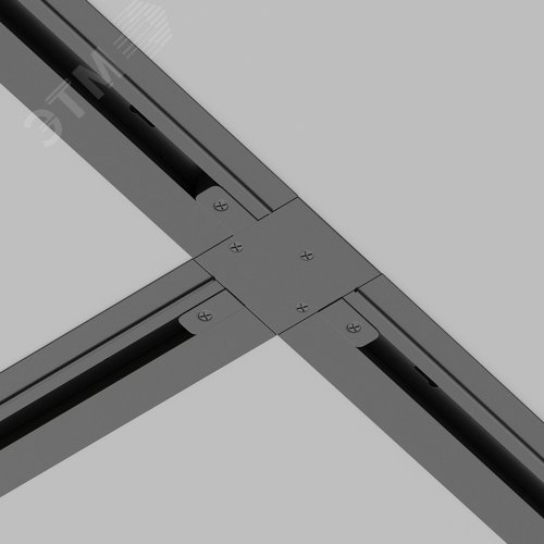 Коннектор Т-образный Unity встраиваемый черный - фото 5
