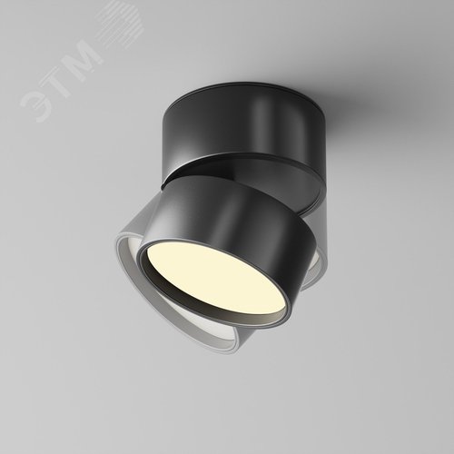 Светильник потолочный Onda LED 12W Черный - фото 4
