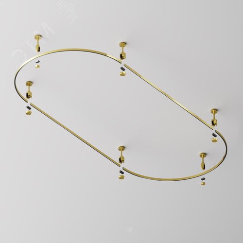 Шинопровод полукруг 800 мм Flarity латунь - фото 5