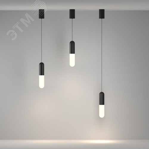 Светильник подвесной Mist LED 12W Черный - фото 4