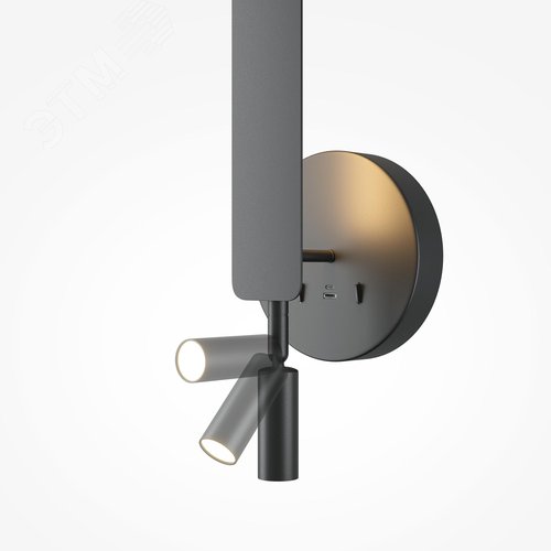 Светильник настенный (бра) Combo LED 3000-6000К 11Вт IP20 черный поворотный - фото 6