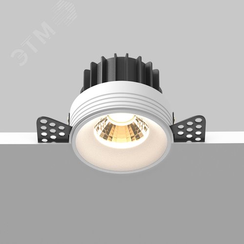 Светильник встраиваемый Round DL058-12W2.7K-TRS-W Белый - фото 4