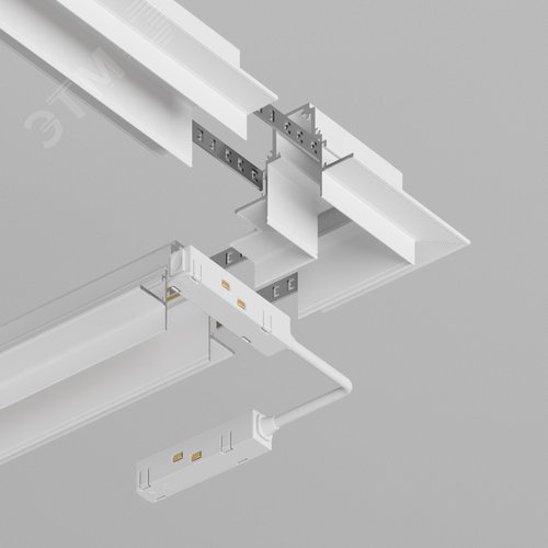 Коннектор угловой S35 встраиваемый белый - фото 4