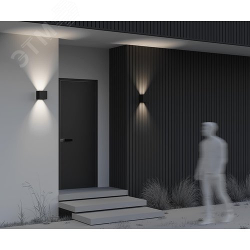 Подсветка архитектурная Outdoor Fulton IP 54 LED 20W 3000 K Черный - фото 6