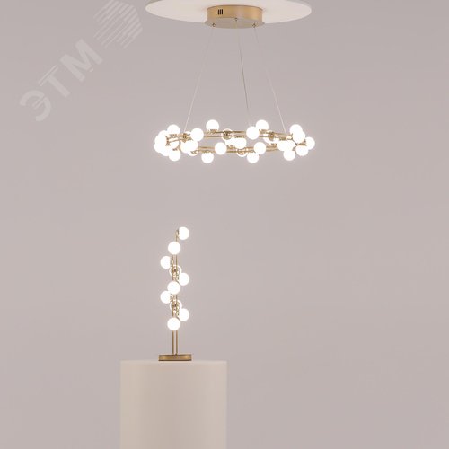 Светильник подвесной Tessara LED 55W Золото - фото 6