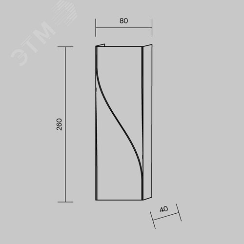 Подсветка архитектурная Outdoor Twist IP 65 LED 11W 3000 K Черный - фото 7