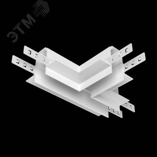 Коннектор Т-образный Exility встраиваемый под ГКЛ 12,5мм белый - фото 4