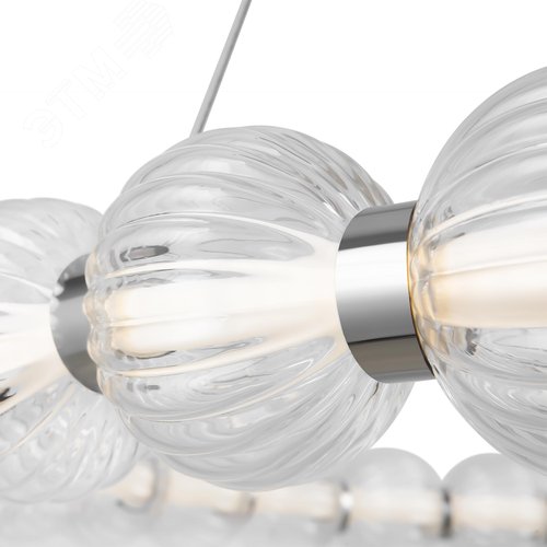 Светильник подвесной Amulet LED 30W Хром - фото 4