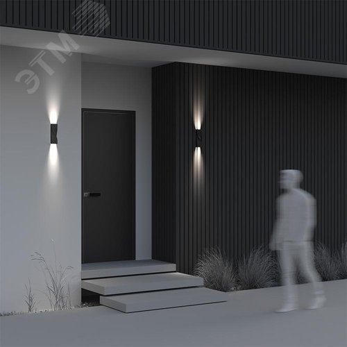 Подсветка архитектурная Outdoor Twist IP 65 LED 11W 3000 K Черный - фото 4