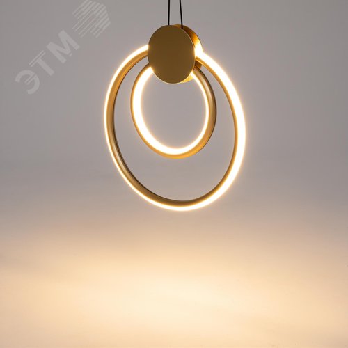 Светильник подвесной Link LED 20W Черный и Латунь - фото 6
