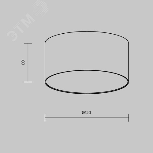 Светильник потолочный Zon LED 12W Матовое Золото - фото 6