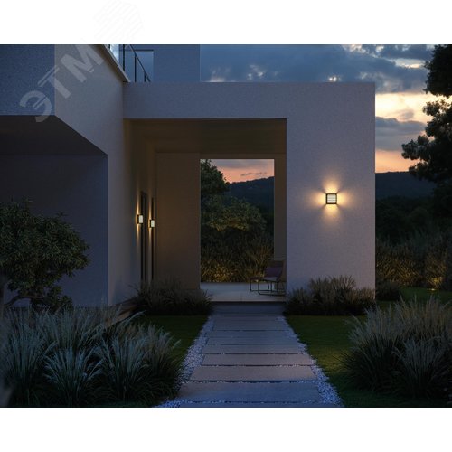 Светильник настенный (бра) Outdoor Downing Street IP 65 LED 10W 3000 K Черный - фото 7