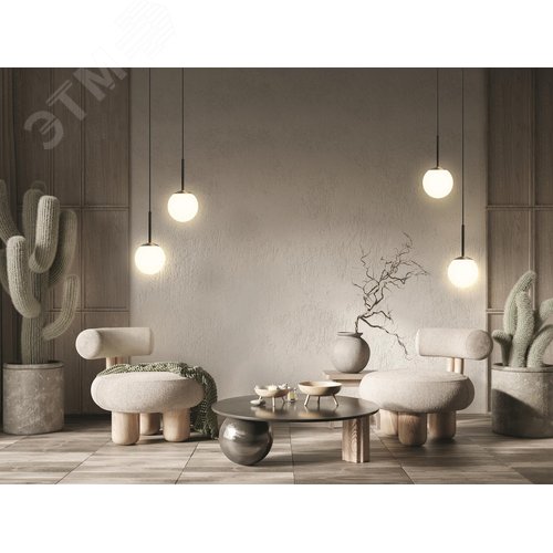 Светильник подвесной Basic form E14х1х40W Черный - фото 3