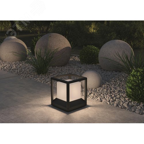 Светильник ландшафтный Outdoor Trim IP 65 E27х1х15W Графит - фото 6