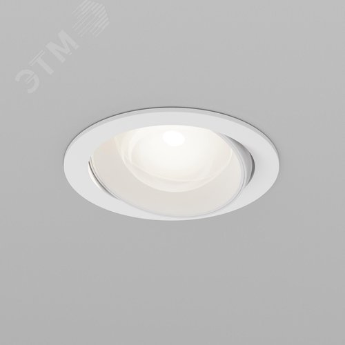 Светильник встраиваемый Lens DL105-12W4K-W Белый - фото 4