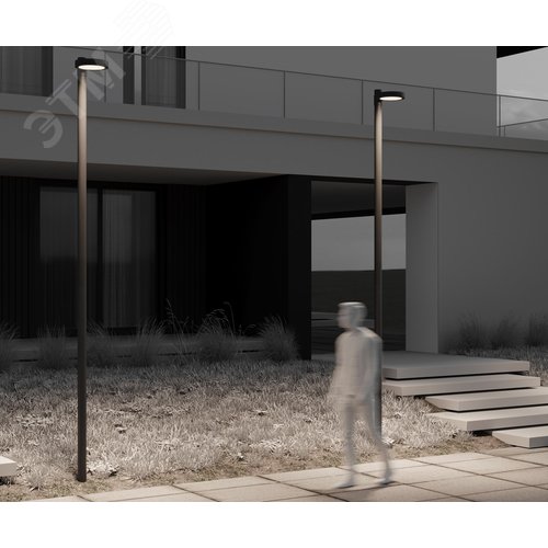 Столб для паркового светильника Outdoor Pillar 4м Графит - фото 7