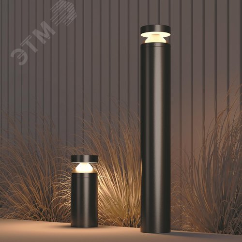Светильник ландшафтный Outdoor Olten IP 65 LED 12W 3000 K Графит - фото 7