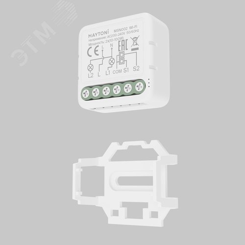 Выключатель Wi-Fi двухканальный без нуля - фото 3