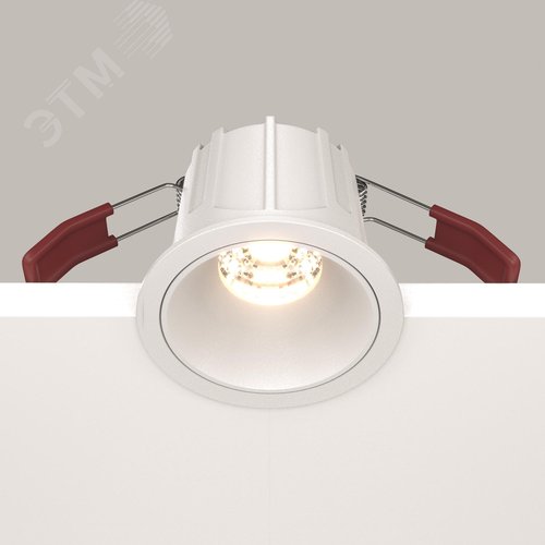 Светильник встраиваемый Downlight Alfa LED 3000K 10Вт 36 град IP20 CRI90 Белый круглый 52х65мм 500Лм - фото 4