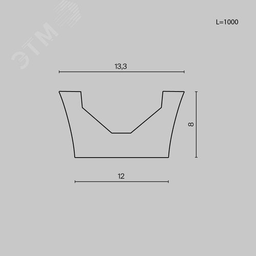Профиль для шинопровода Elasity - фото 3