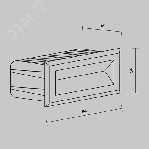 Подсветка для лестниц Outdoor Bosca IP 65 LED 3W 3000 K Черный - фото 3
