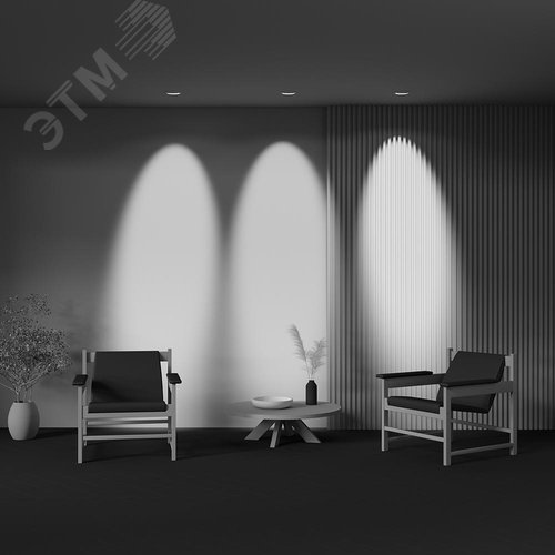 Светильник встраиваемый Lens DL105-12W3K-W Белый - фото 6