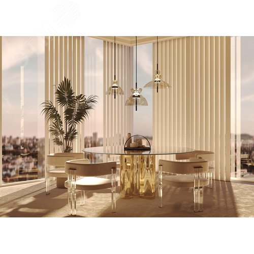 Светильник подвесной Bangkok LED 12W Черный - фото 3