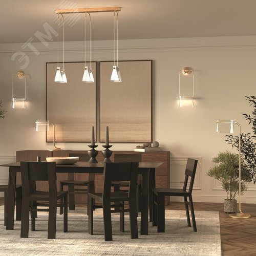 Светильник настольный Cabaret LED 8W Латунь - фото 6