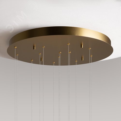 Светильник подвесной Pharao LED 56W Черный и Латунь - фото 7