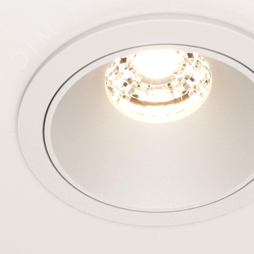 Светильник встраиваемый Downlight Alfa LED 3000K 10Вт 36 град IP20 CRI90 Белый круглый 52х65мм 500Лм - фото 3