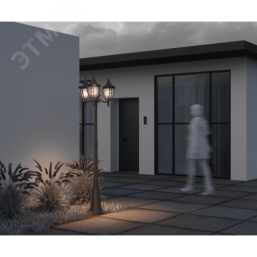 Светильник садово-парковый Outdoor Rivoli IP 44 E27х3х60W Черный - фото 7