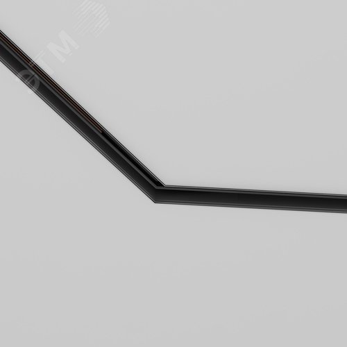 Угол-соединитель 135 град Exility встраиваемый под ГКЛ 12,5мм черный - фото 3