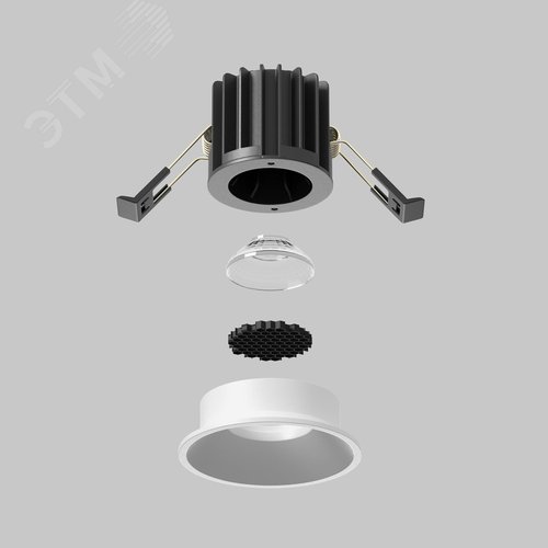 Светильник встраиваемый Round DL058-7W2.7K-W Белый - фото 5