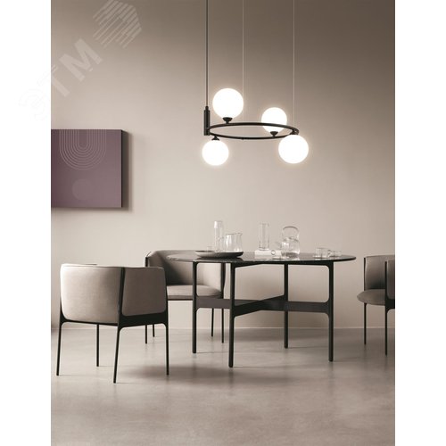 Светильник подвесной Ring G9х4х25W Черный - фото 2